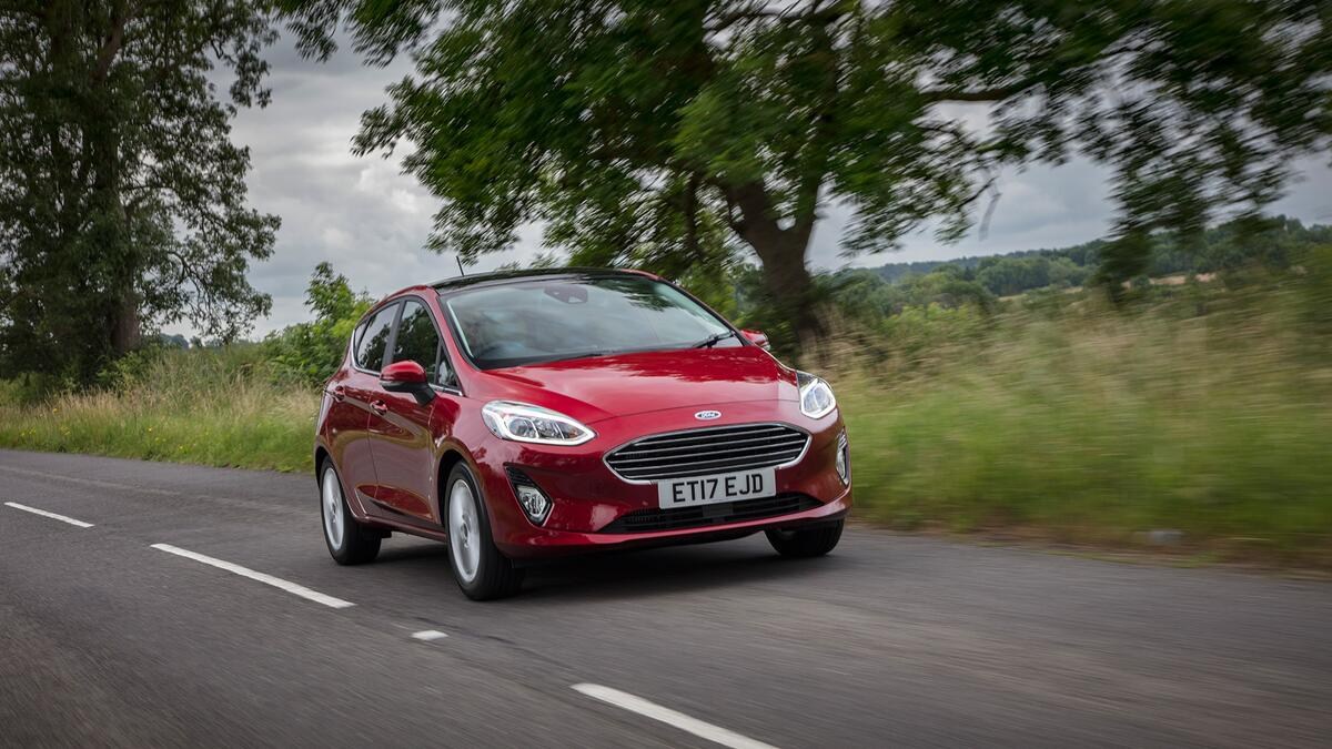 Illustrative Ford Fiesta on Rylan’s shared screen